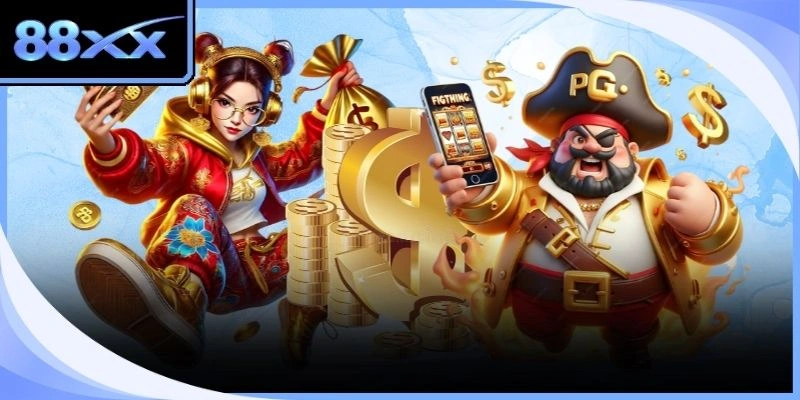 Game thủ đang thực hiện thao tác thay đổi giá trị tiền cược Nổ Hũ 88xx